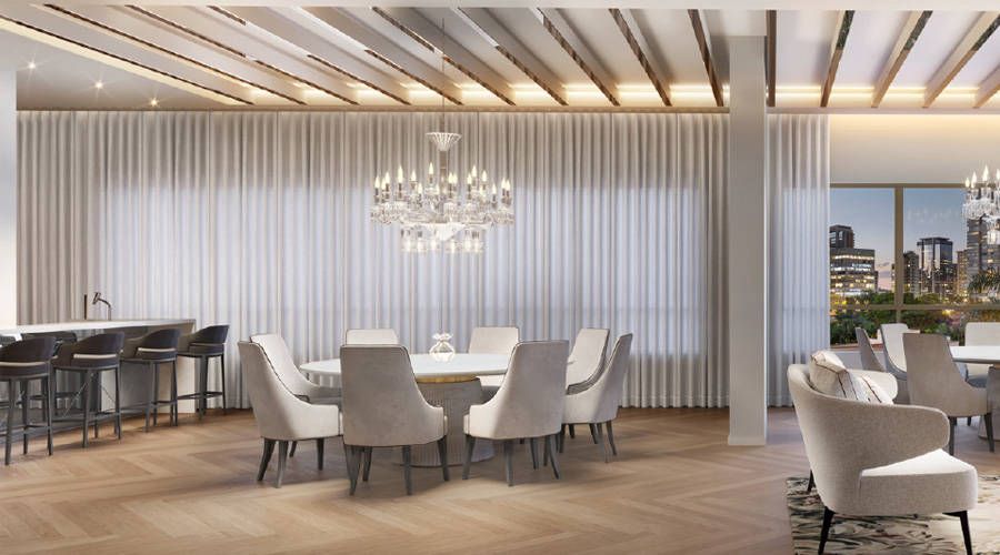 Le Six Residences - Salão Gourmet